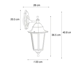 QAZQA wandlampen buiten new orleans groen e27 Hot