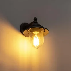 QAZQA wandlampen buiten oxford grijs e27 New