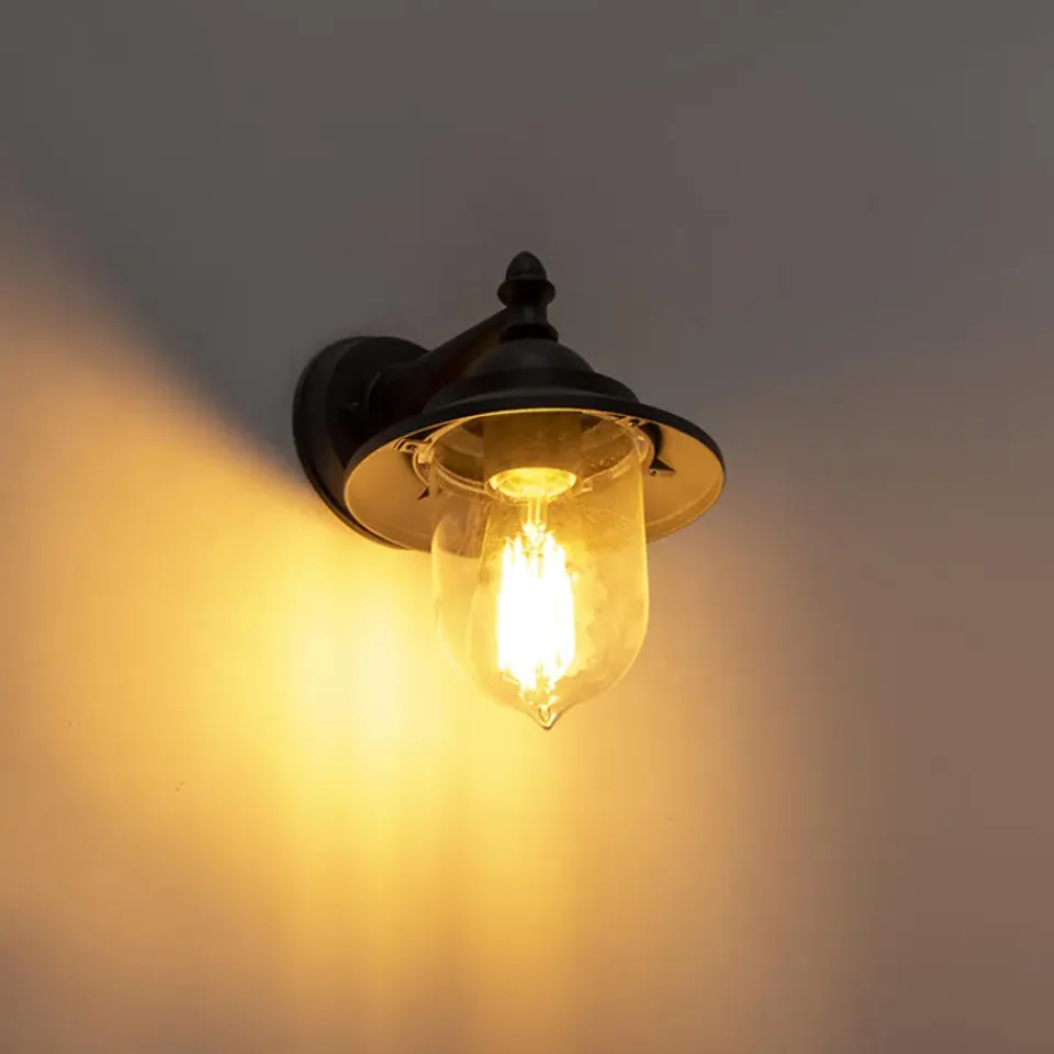 QAZQA wandlampen buiten oxford grijs e27 New