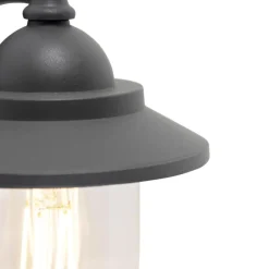 QAZQA wandlampen buiten oxford grijs e27 New