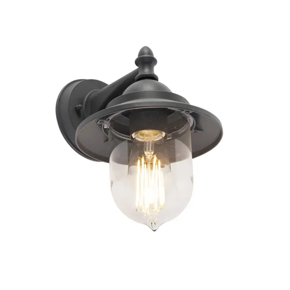 QAZQA wandlampen buiten oxford grijs e27 New