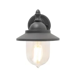 QAZQA wandlampen buiten oxford grijs e27 New