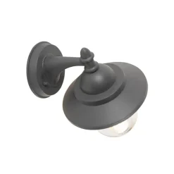 QAZQA wandlampen buiten oxford grijs e27 New