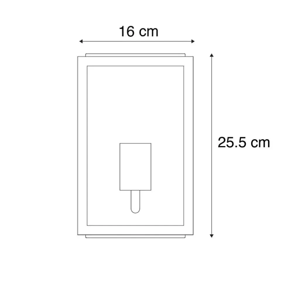 QAZQA wandlampen buiten rotterdam zwart e27 Online