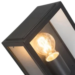 QAZQA wandlampen buiten rotterdam zwart e27 Online