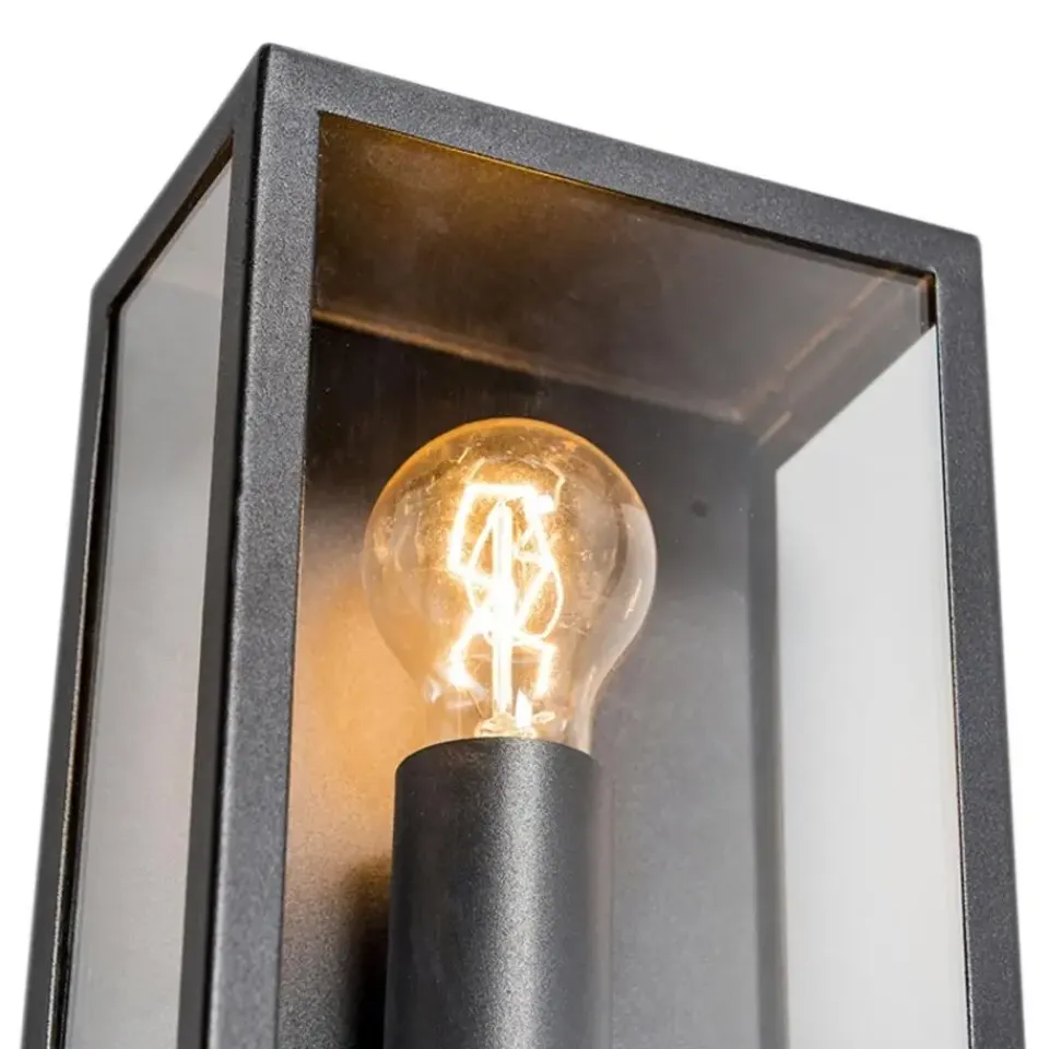 QAZQA wandlampen buiten rotterdam zwart e27 Online