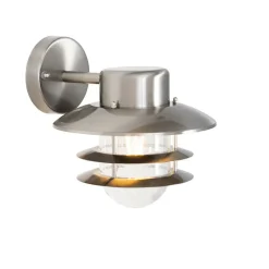 QAZQA wandlampen buiten shell zilverkleurig e27 Online