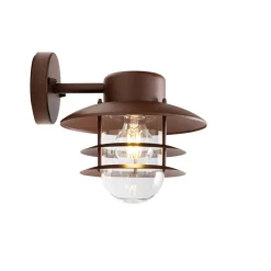 QAZQA wandlampen buiten shell bronskleurig e27 Discount