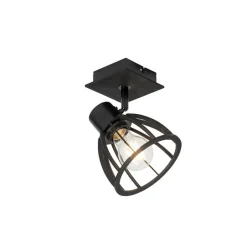 QAZQA wandlampen fotu zwart e27 Hot