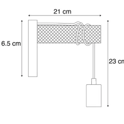 QAZQA wandlampen gallow zwart e27 Discount