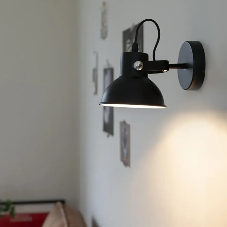 QAZQA wandlampen guida zwart e14 Clearance