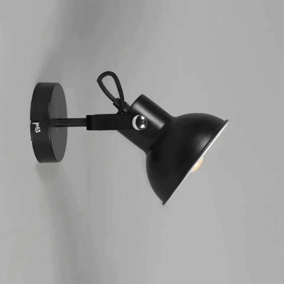 QAZQA wandlampen guida zwart e14 Clearance