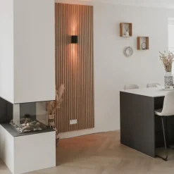 QAZQA wandlampen sandy zwart gu10 New