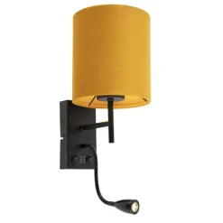 QAZQA wandlampen stacca geel e27 Sale