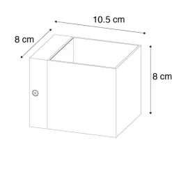 QAZQA wandlampen transfer zwart g9