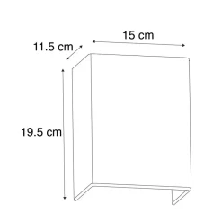 QAZQA wandlampen vete beige e27 Outlet