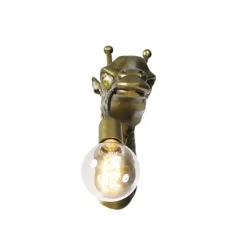 QAZQA wandlampen wl-animal goudkleurig e27 New