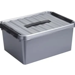 Sunware Q-line opbergbox 15L metaal zwart Best