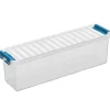 Sunware Q-line opbergbox 1,3L transparant blauw Outlet