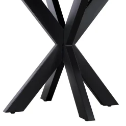 QUVIO Eettafel Sofia – Rond – Ø130 – Kruispoot – Bruin Outlet