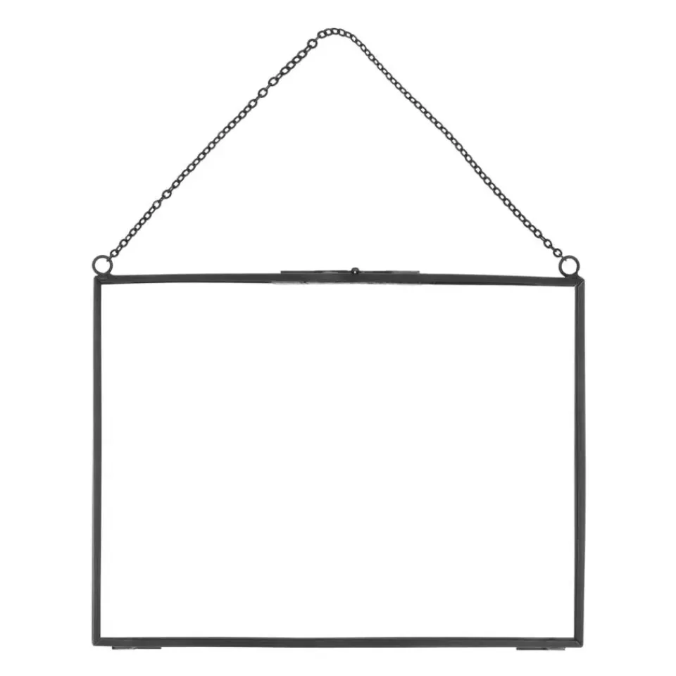 QUVIO Fotolijst met ketting 15 x 20 cm - Antraciet Best