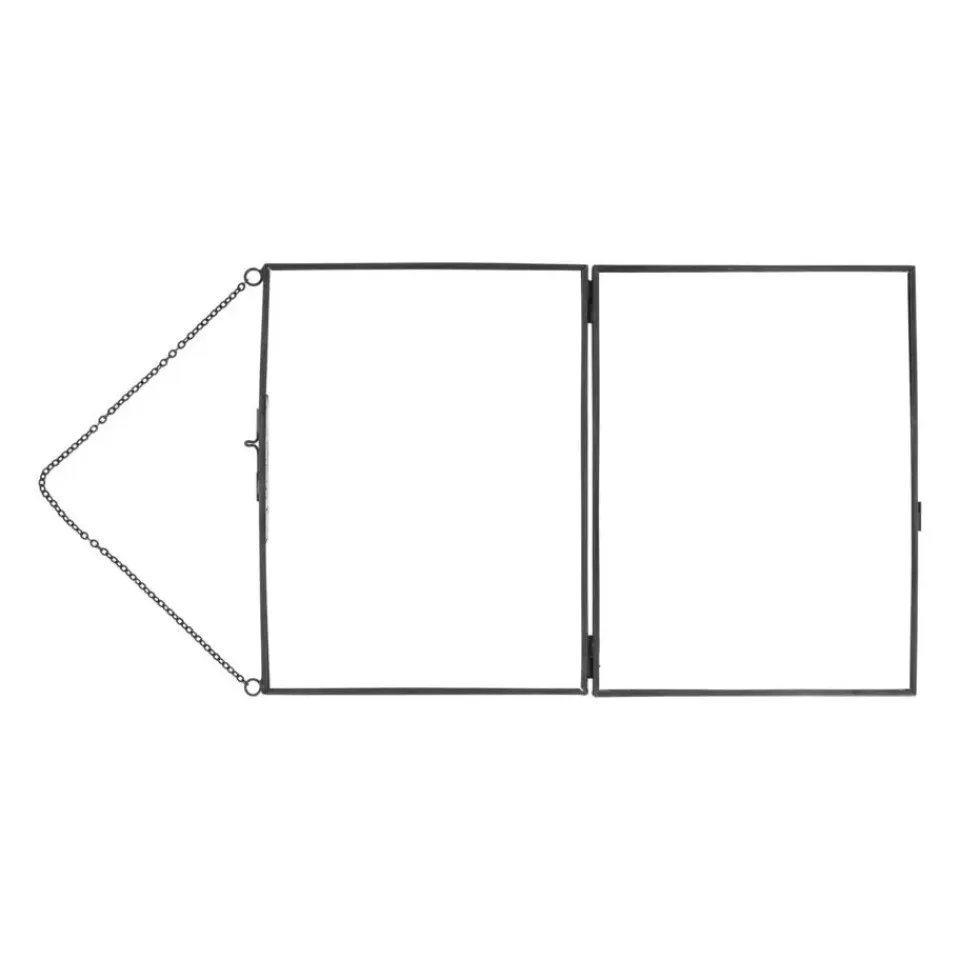 QUVIO Fotolijst met ketting 15 x 20 cm - Antraciet Best