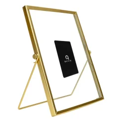 QUVIO Fotolijst staand - 17,5 x 23 cm - staal - Goud Discount