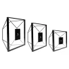 QUVIO Fotolijstje hexagon set van 3 - Zwart Online