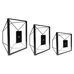 QUVIO Fotolijstje hexagon set van 3 - Zwart Online