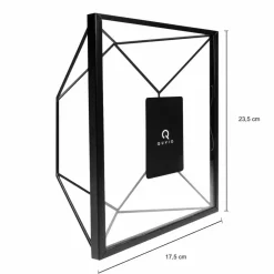 QUVIO Fotolijstje hexagon set van 3 - Zwart Online