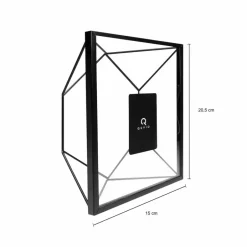 QUVIO Fotolijstje hexagon set van 3 - Zwart Online