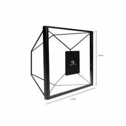 QUVIO Fotolijstje hexagon set van 3 - Zwart Online