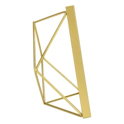 QUVIO Fotolijstje hexagon - 15 x 15 cm - staal - Goud