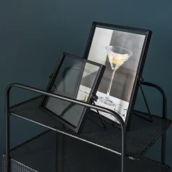 QUVIO Fotolijstje staand - Set van 3 - Zwart