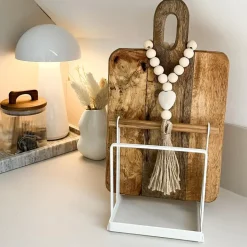 Krumble QUVIO Houder voor snijplanken - Metaal - Wit Sale