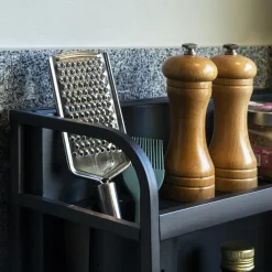 QUVIO Keukenrek deluxe aanrecht - Zwart