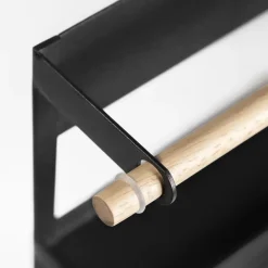 QUVIO Keukenrekje metaal met magneet - Zwart New