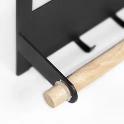 QUVIO Keukenrekje metaal met magneet - Zwart New