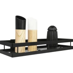 QUVIO kruidenrek keuken metaal - Zwart - 40 cm Best