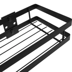 QUVIO kruidenrek keuken metaal - Zwart - 40 cm Best