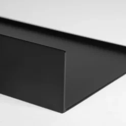 QUVIO Metalen muur plank - Zwart - 60 cm Clearance