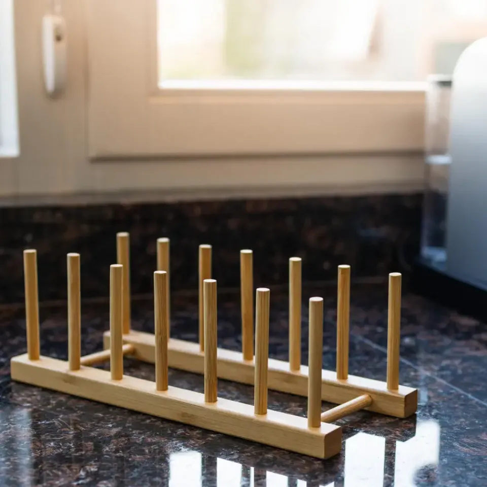 Krumble QUVIO Pannendekselhouder - Bamboe New