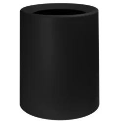 QUVIO Prullenbak plastic met binnenemmer - 12 L - Zwart Clearance