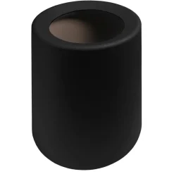 QUVIO Prullenbak plastic met binnenemmer - 12 L - Zwart Clearance