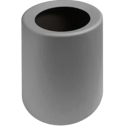 QUVIO Prullenbak plastic met binnenemmer - 12 L - Donker grijs Sale