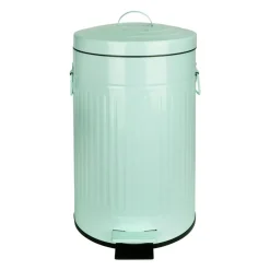 QUVIO Prullenbak retro - 12 L - Metaal - Groen Clearance