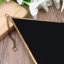 QUVIO Spiegel ruitvorm smal - Goud