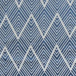 QUVIO Tafelkleed - 200 x 135 cm - Grafische print - Katoen - Grijsblauw Hot