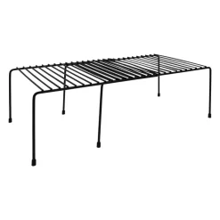 QUVIO Uitschuifbaar keukenkast organizer - Metaal - Zwart Sale