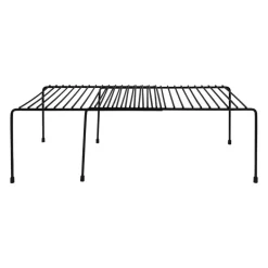 QUVIO Uitschuifbaar keukenkast organizer - Metaal - Zwart Sale